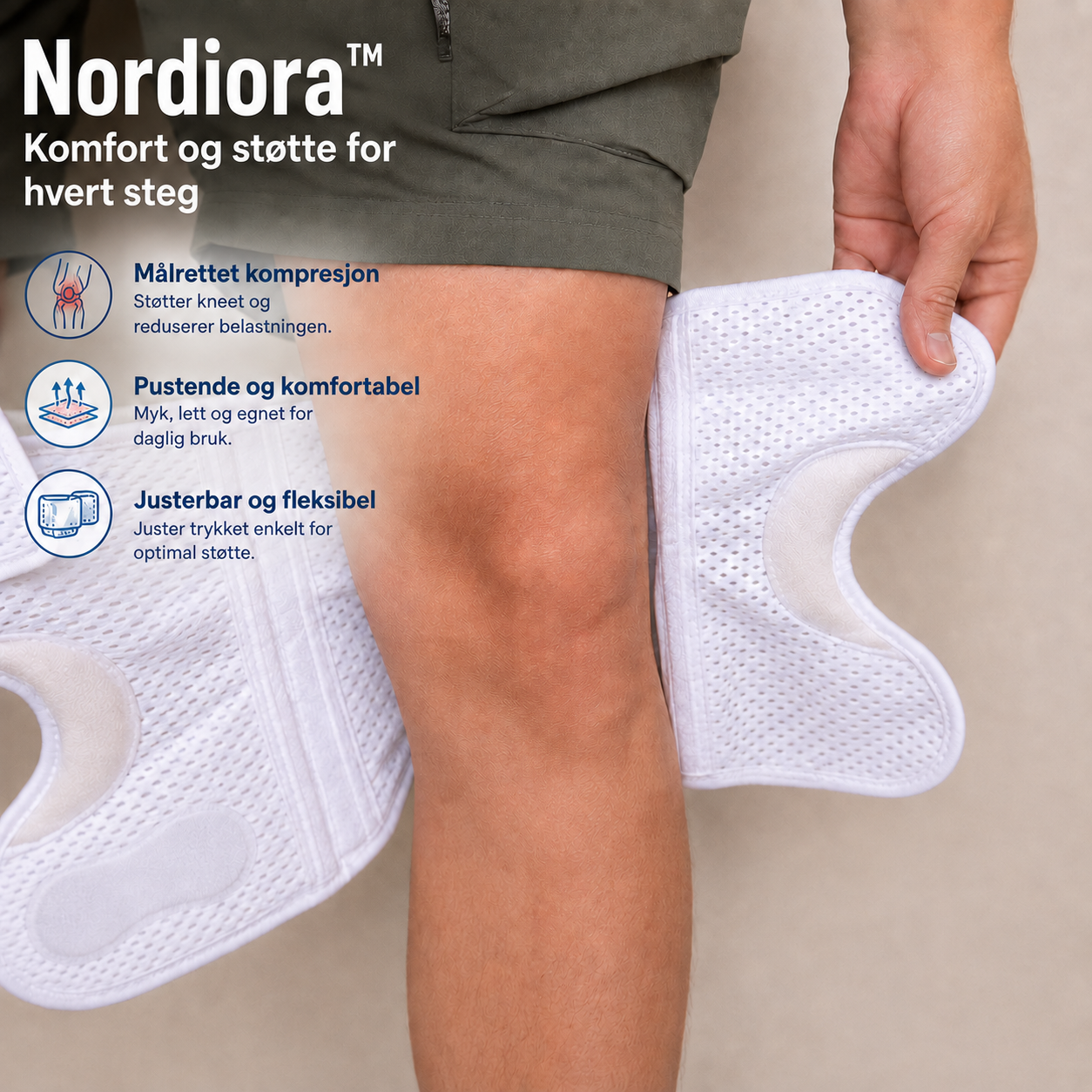 Nordiora Pro™ – Justerbar knestøtte